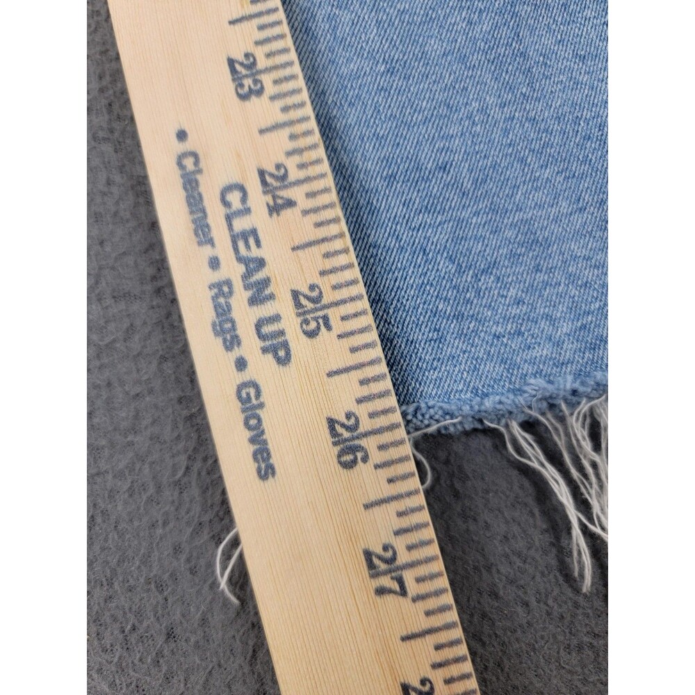 J.Crew Jeans‎ Womens 30x31 Light Wash Essential Straight Raw Hem Stretch CD679 - Picture 3 of 12
